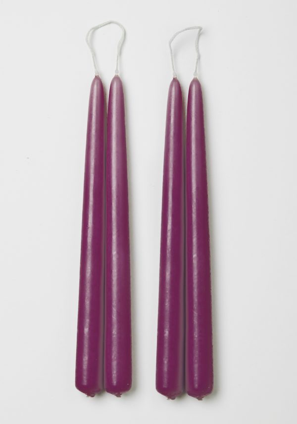 Blossom candle deep purple