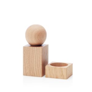 TWIST salt / pepper set, oak